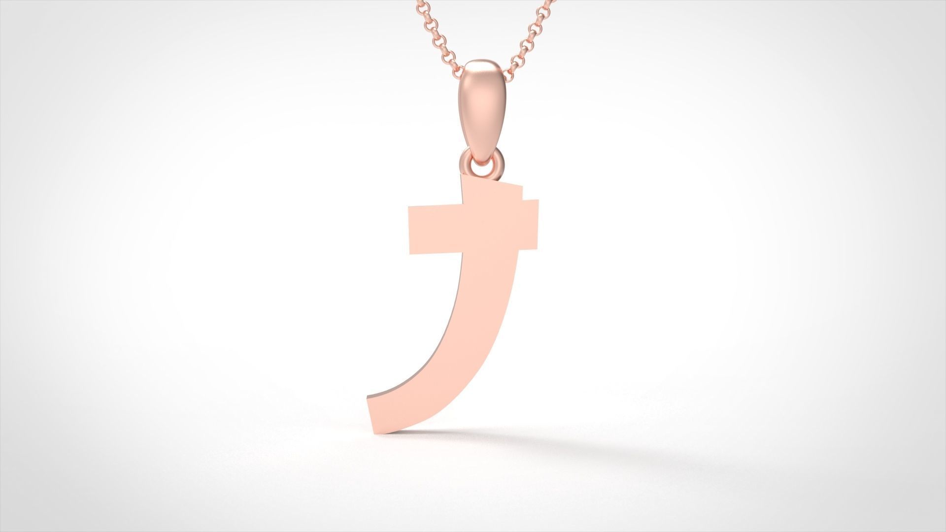 Model 664 J Saiko Initial Japon Letter 3D print model_5