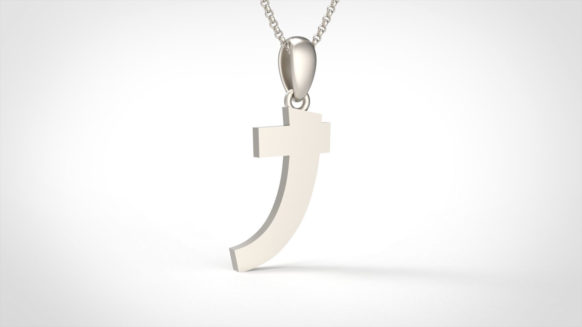 Model 664 J Saiko Initial Japon Letter 3D print model_3