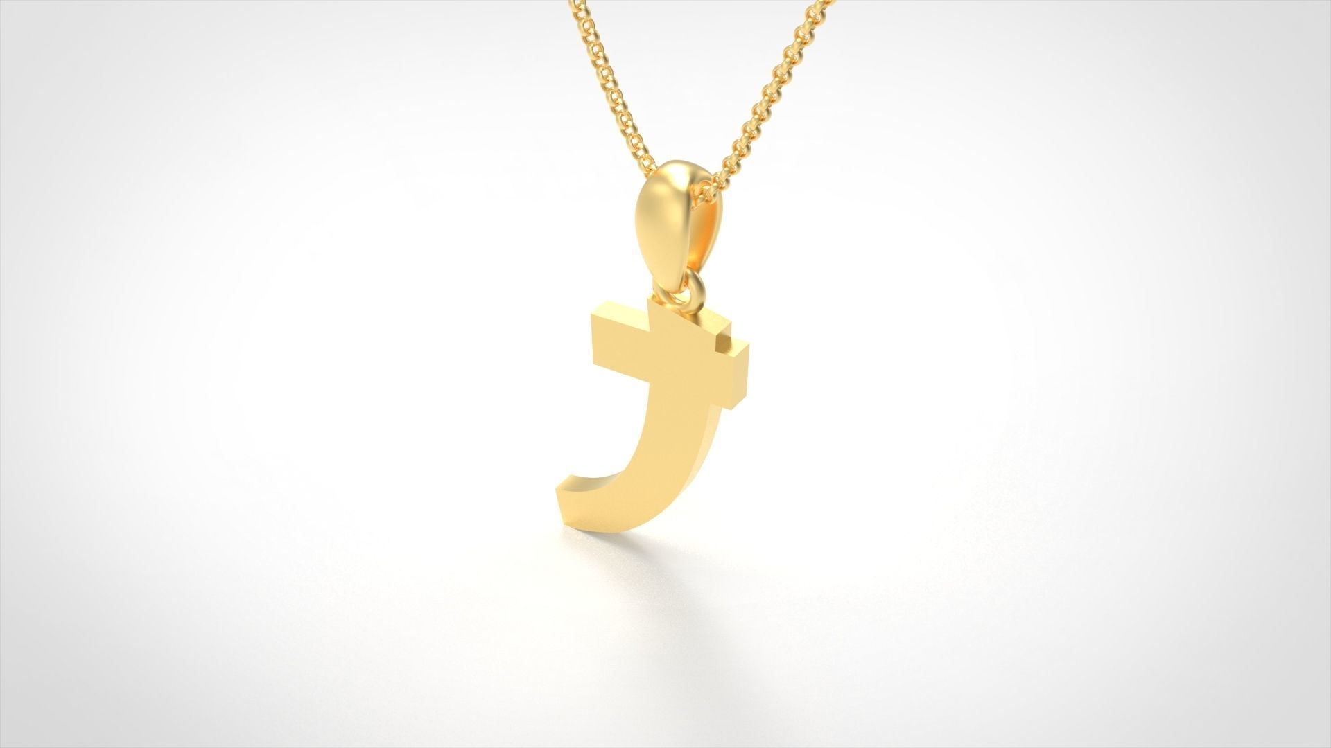 Model 664 J Saiko Initial Japon Letter 3D print model_2