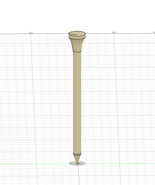 Printable Golf Tee 3D print model_4