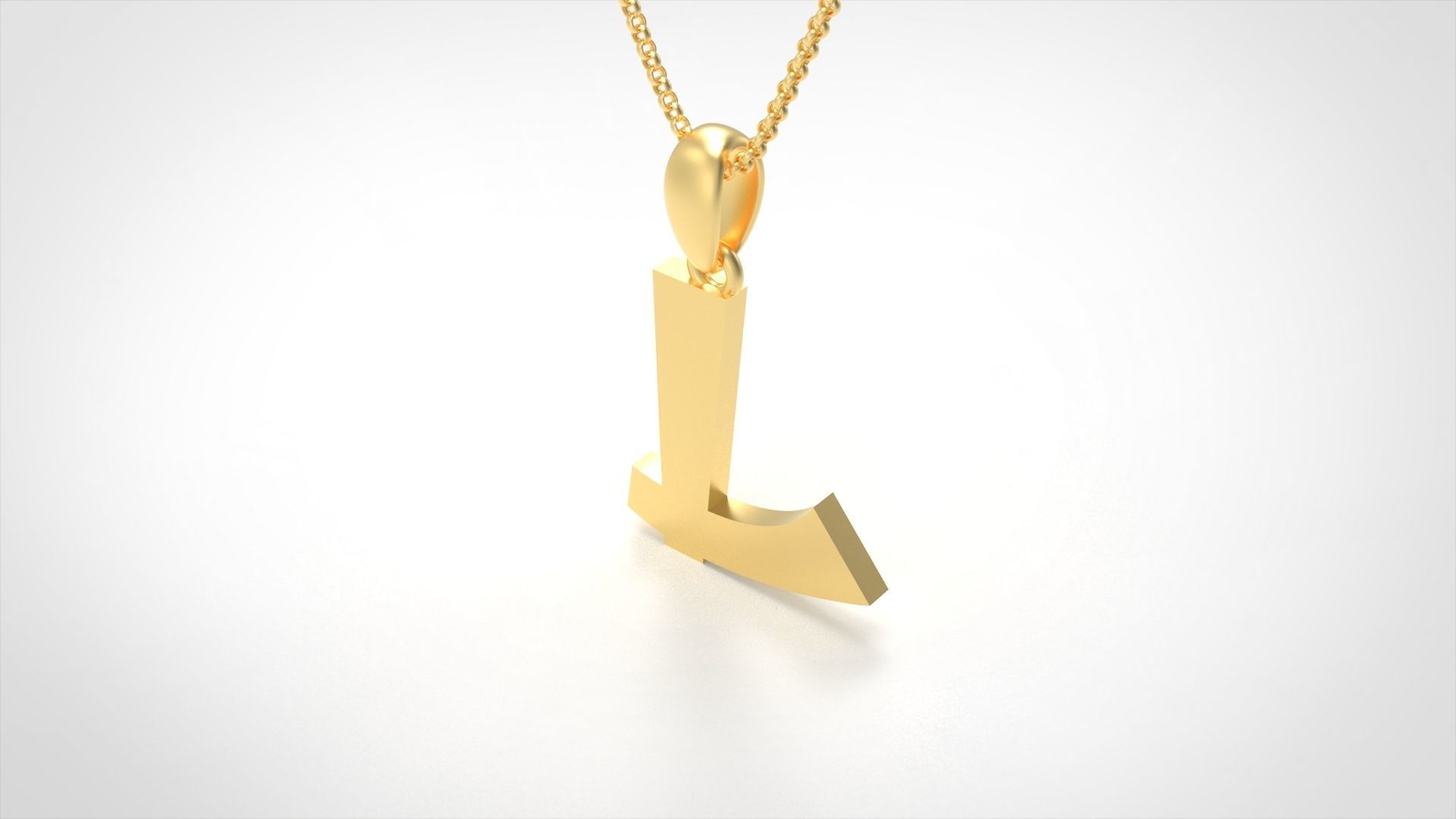 Model 666 L Saiko Initial Japon Letter 3D print model_2