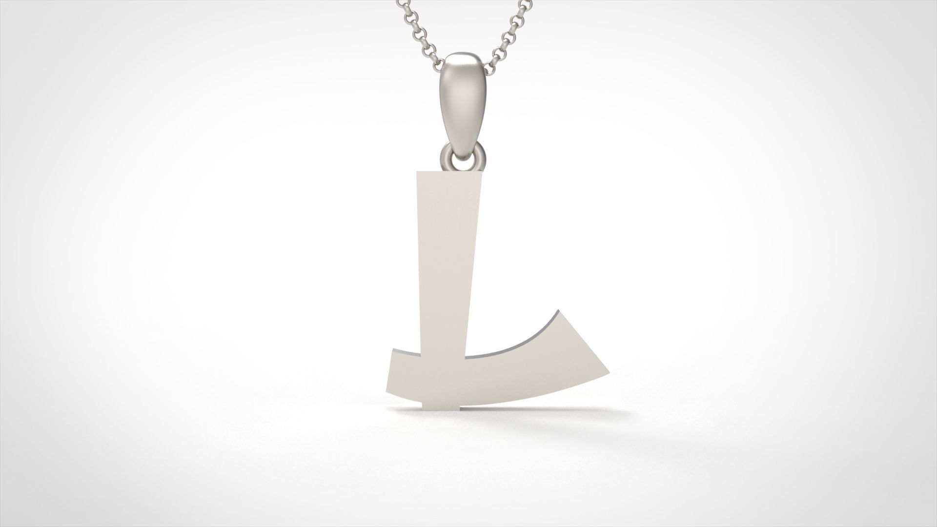 Model 666 L Saiko Initial Japon Letter 3D print model_5