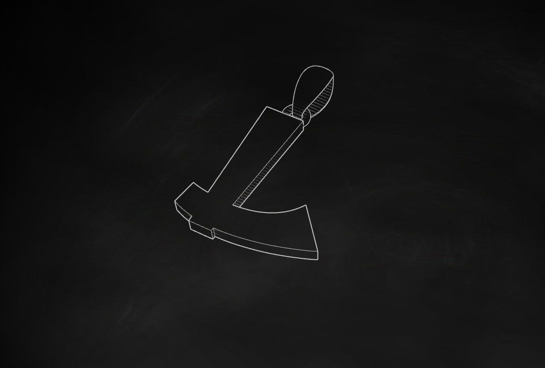 Model 666 L Saiko Initial Japon Letter 3D print model_10