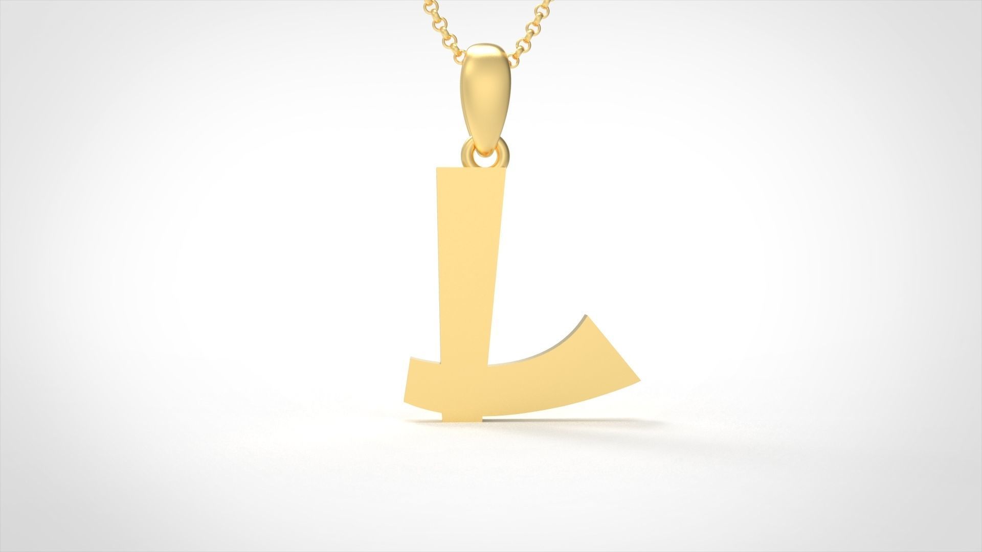 Model 666 L Saiko Initial Japon Letter 3D print model_1