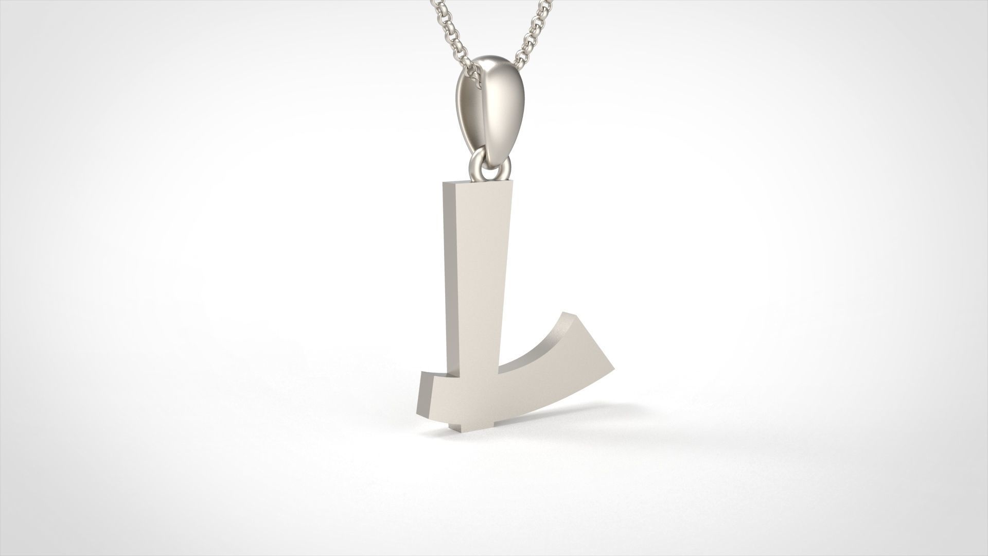 Model 666 L Saiko Initial Japon Letter 3D print model_4