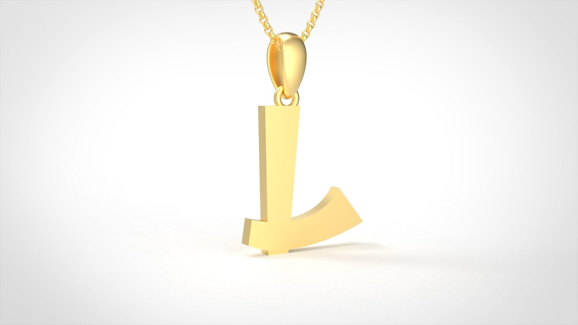 Model 666 L Saiko Initial Japon Letter 3D print model_3