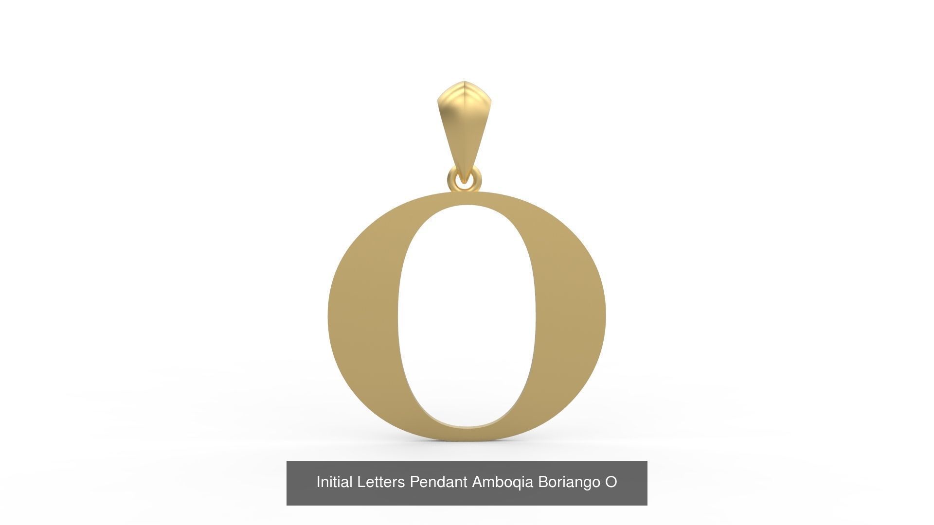 Initial Letters Pendant Alphabets Boriango 3D Model Collection_17