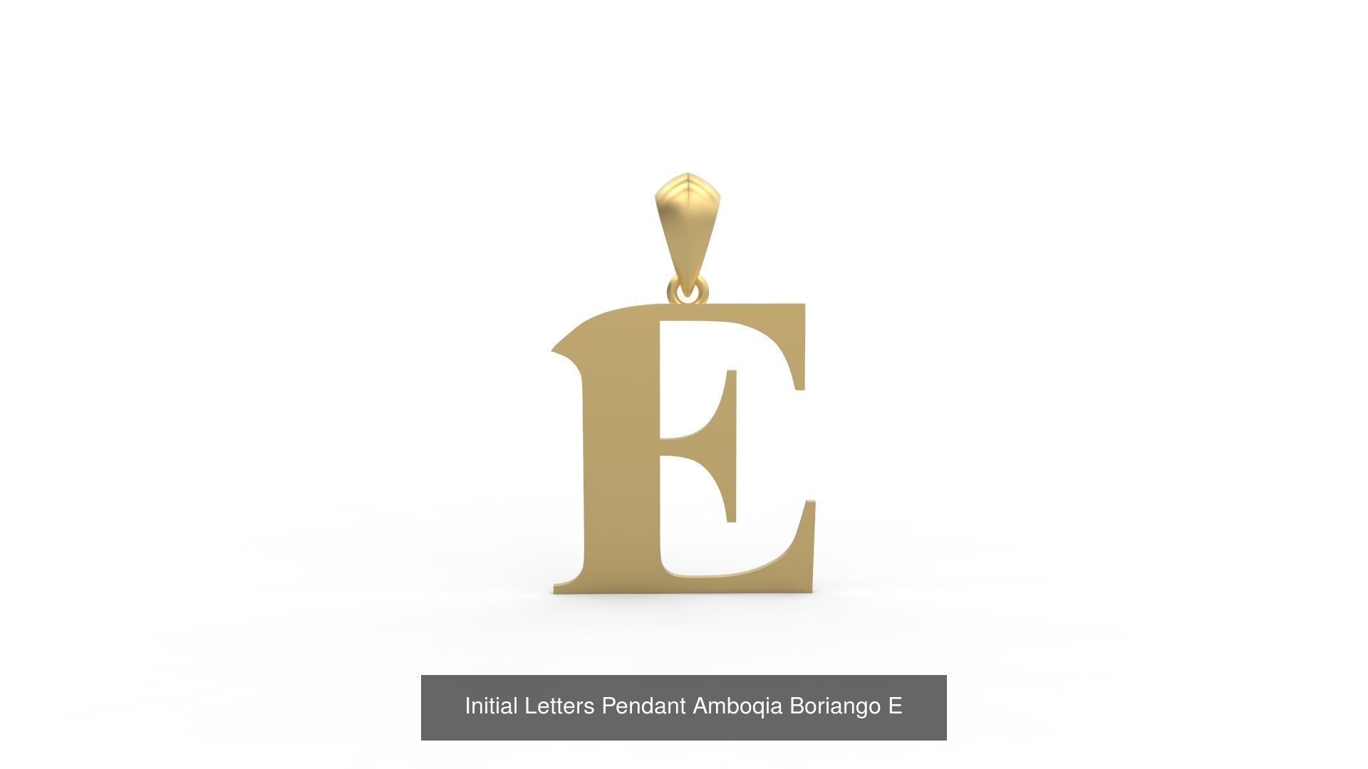 Initial Letters Pendant Alphabets Boriango 3D Model Collection_7