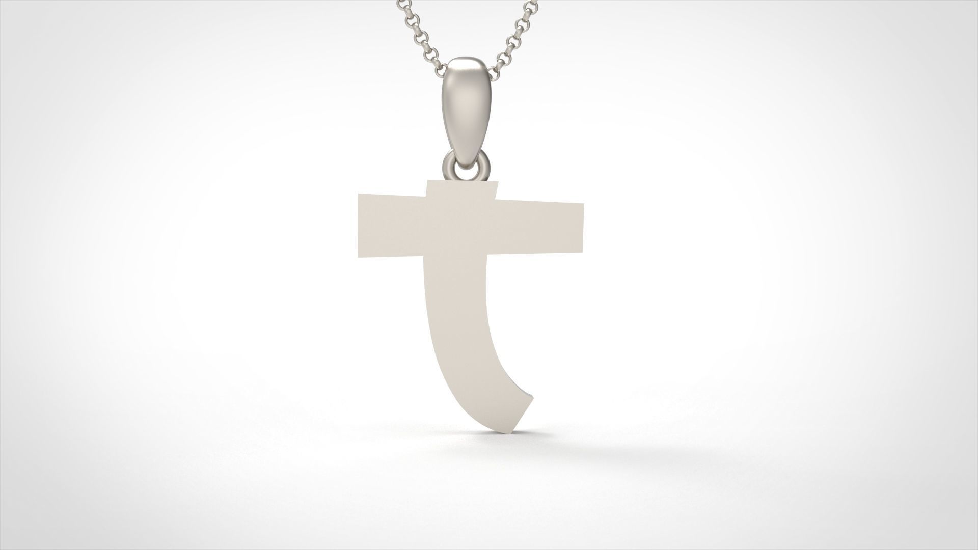 Model 673 T Saiko Initial Japon Letter 3D print model_4