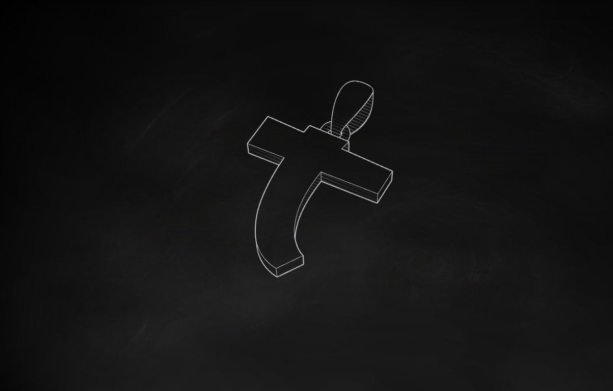 Model 673 T Saiko Initial Japon Letter 3D print model_10