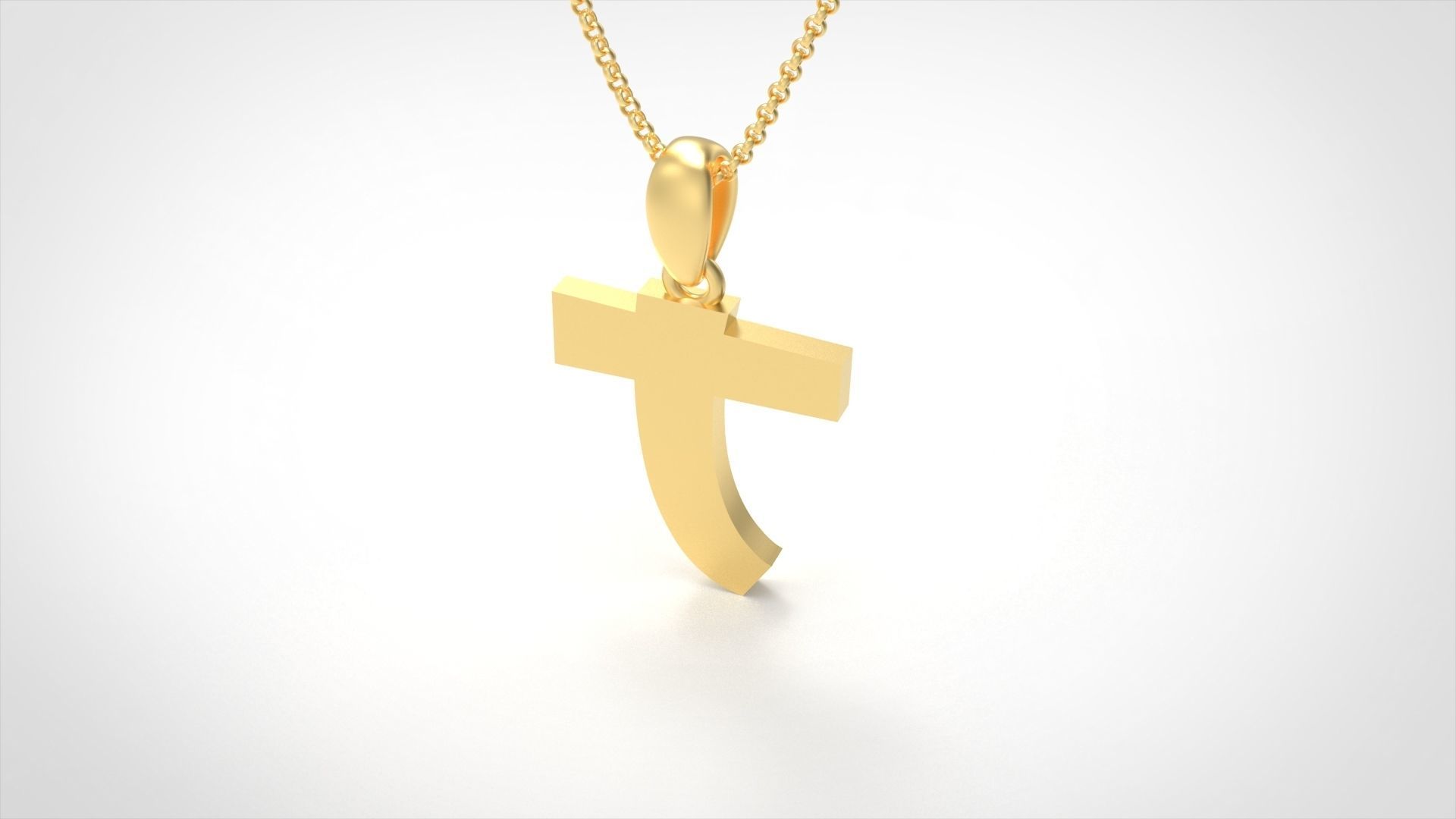 Model 673 T Saiko Initial Japon Letter 3D print model_2