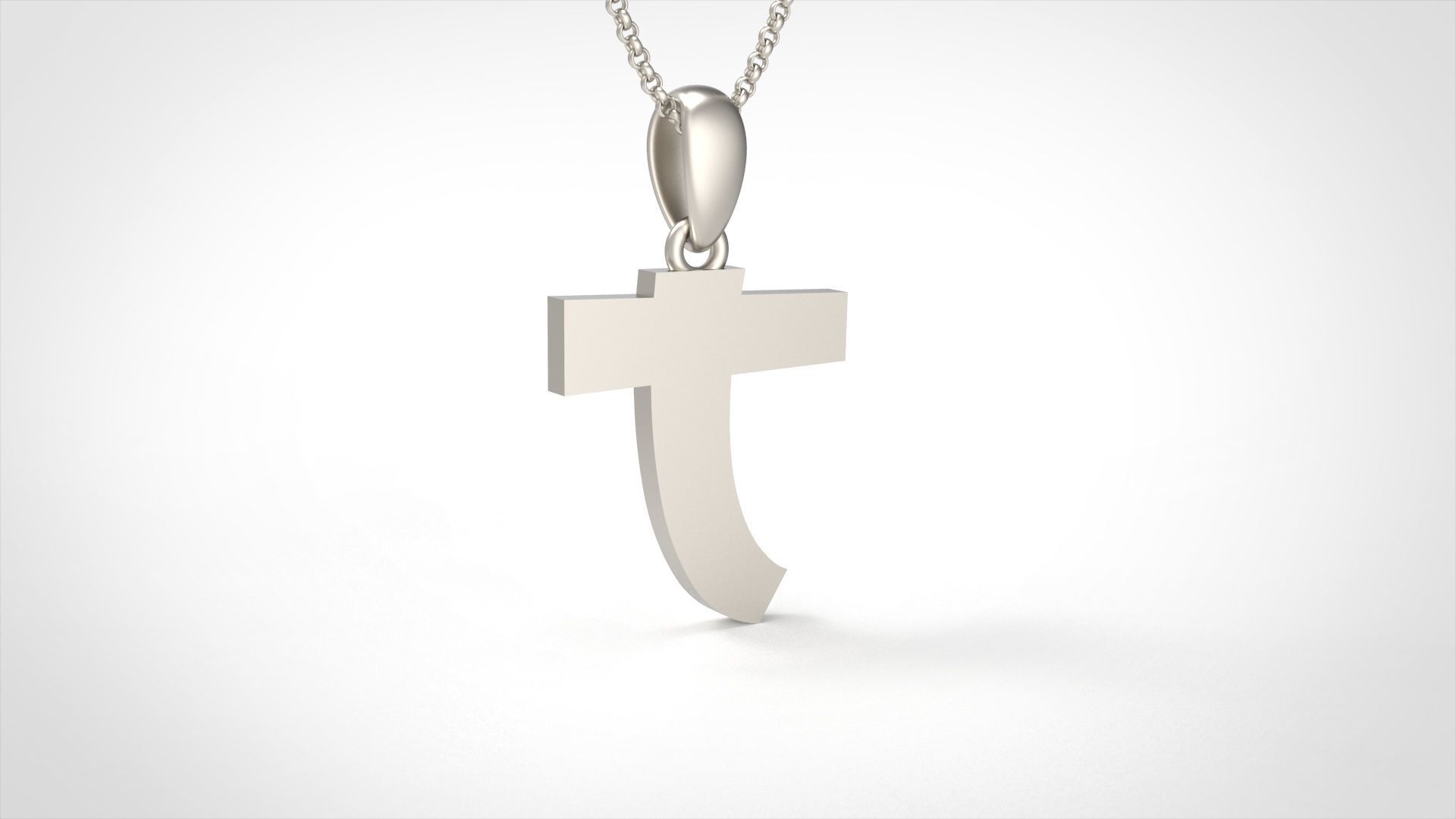 Model 673 T Saiko Initial Japon Letter 3D print model_3