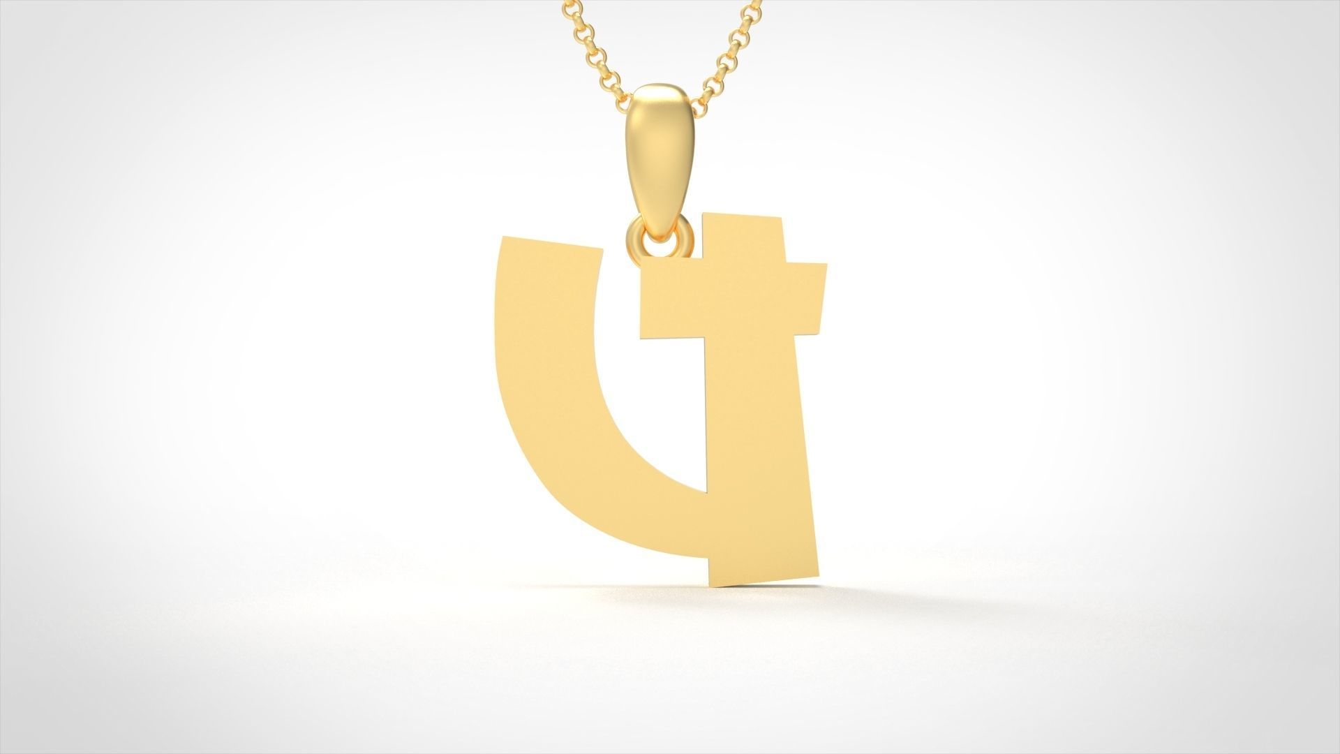 Model 674 U Saiko Initial Japon Letter 3D print model_1