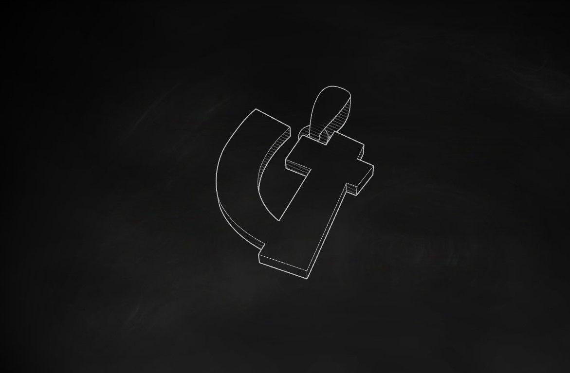 Model 674 U Saiko Initial Japon Letter 3D print model_10