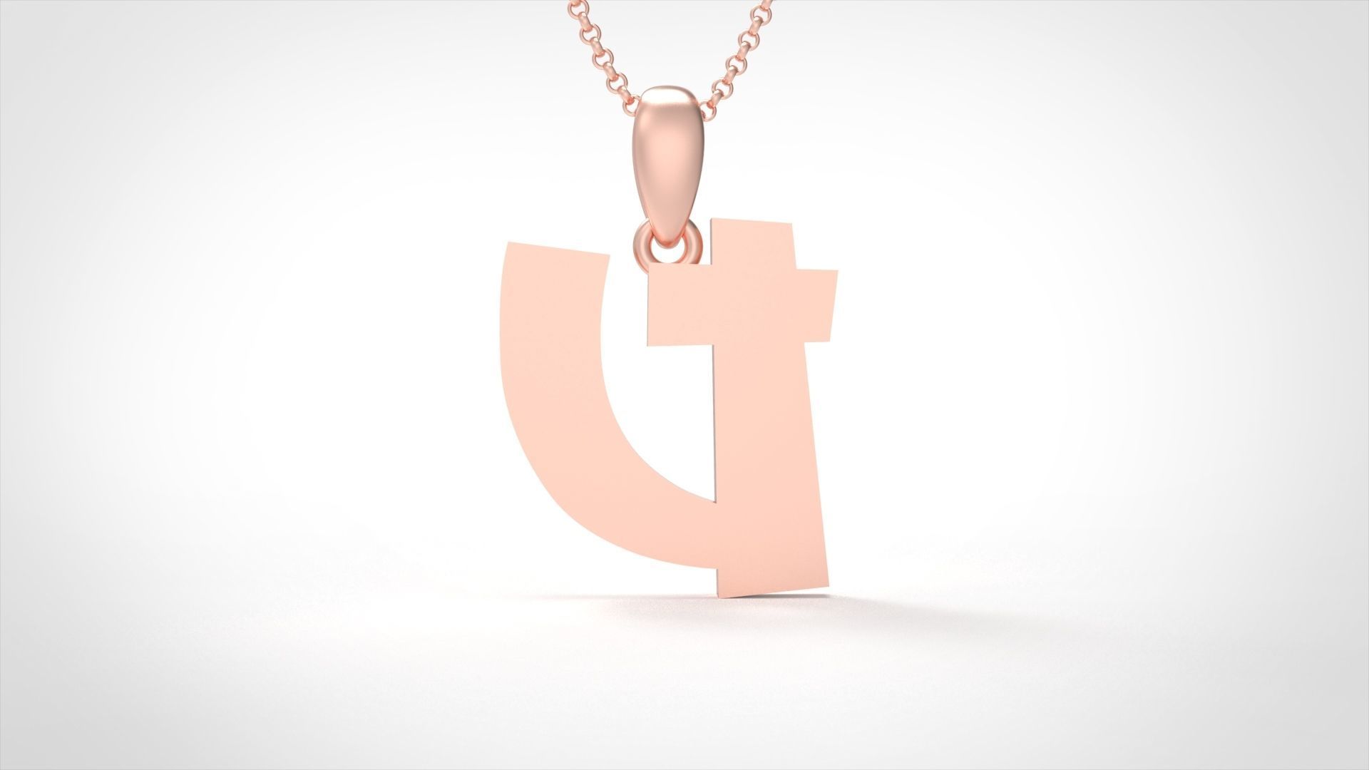 Model 674 U Saiko Initial Japon Letter 3D print model_5