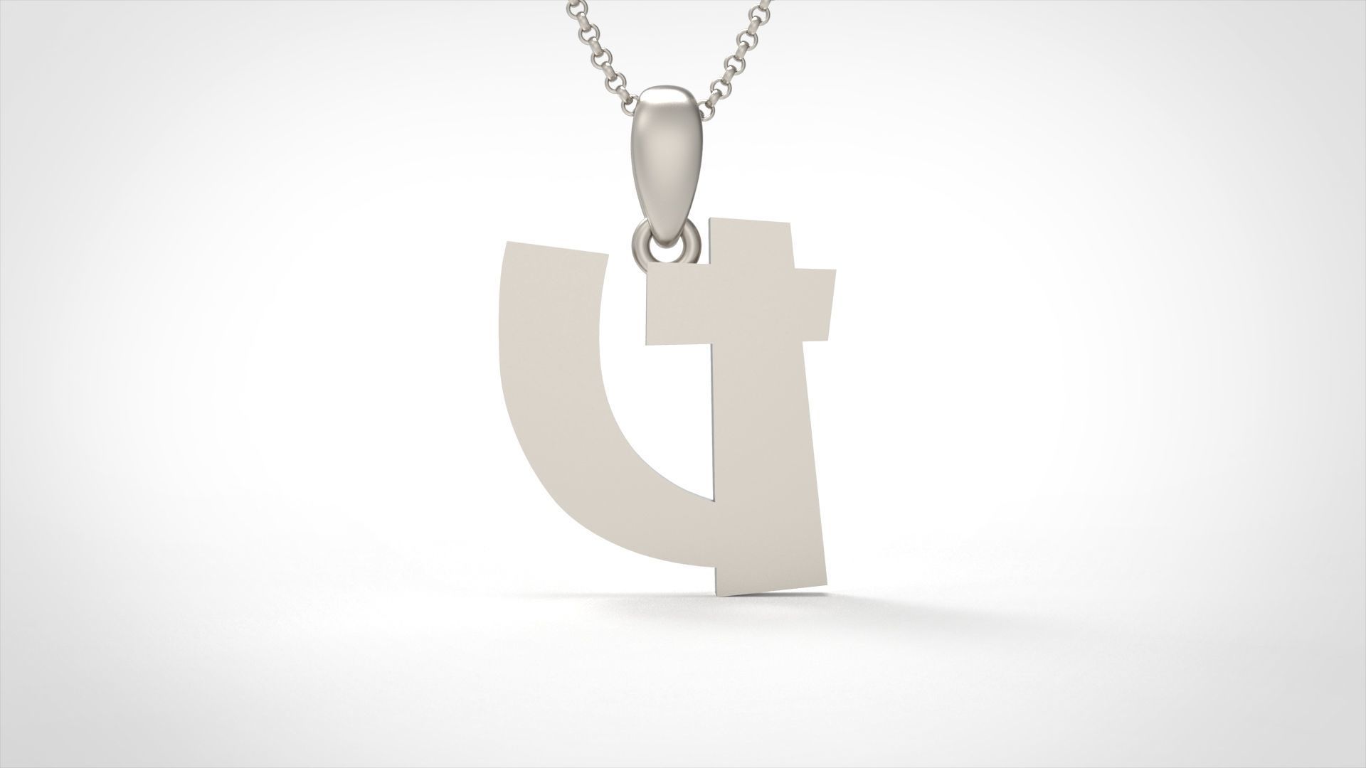 Model 674 U Saiko Initial Japon Letter 3D print model_4