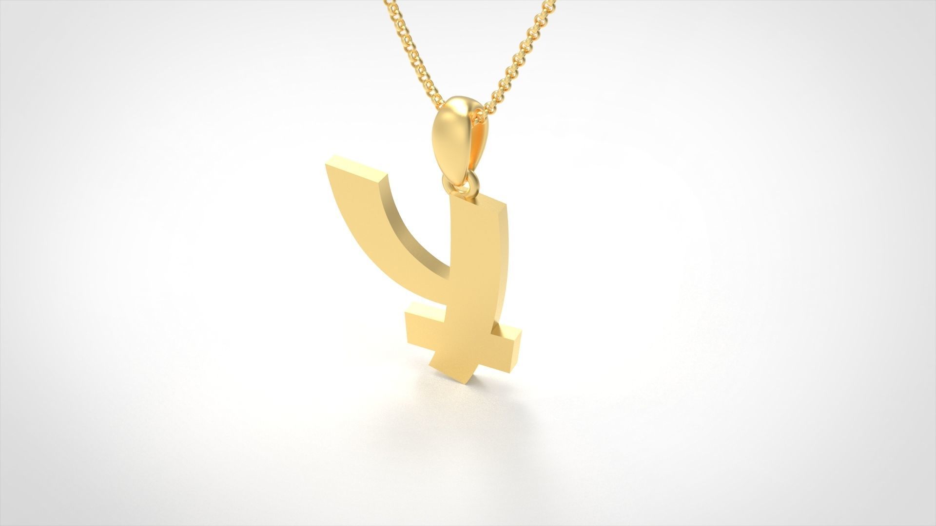 Model 676 Y Saiko Initial Japon Letter 3D print model_3