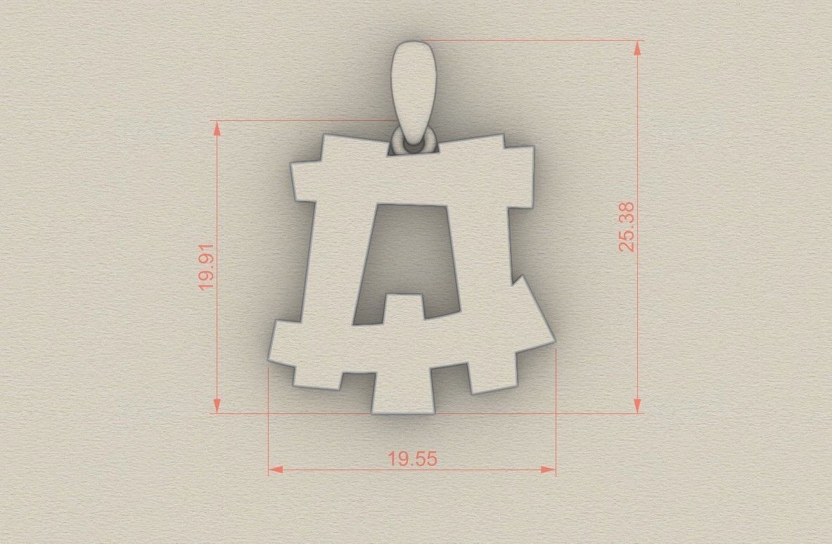 Model 678 Q Saiko Initial Japon Letter 3D print model_6