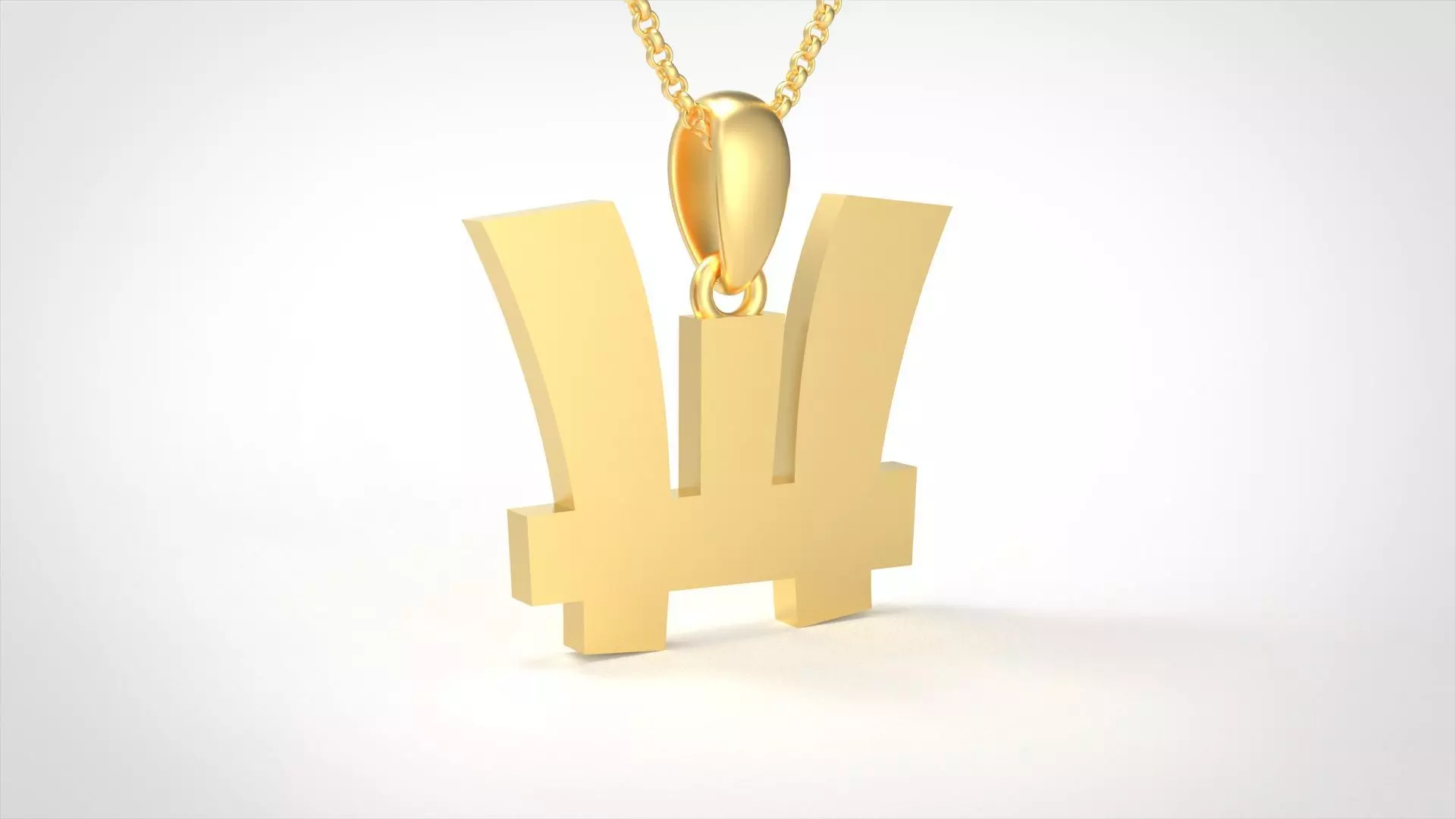 Model 679 W Saiko Initial Japon Letter 3D print model
