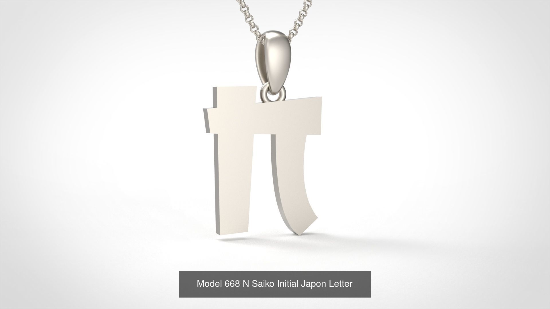 All Saiko Initial Japon Letter 3D Model Collection_16