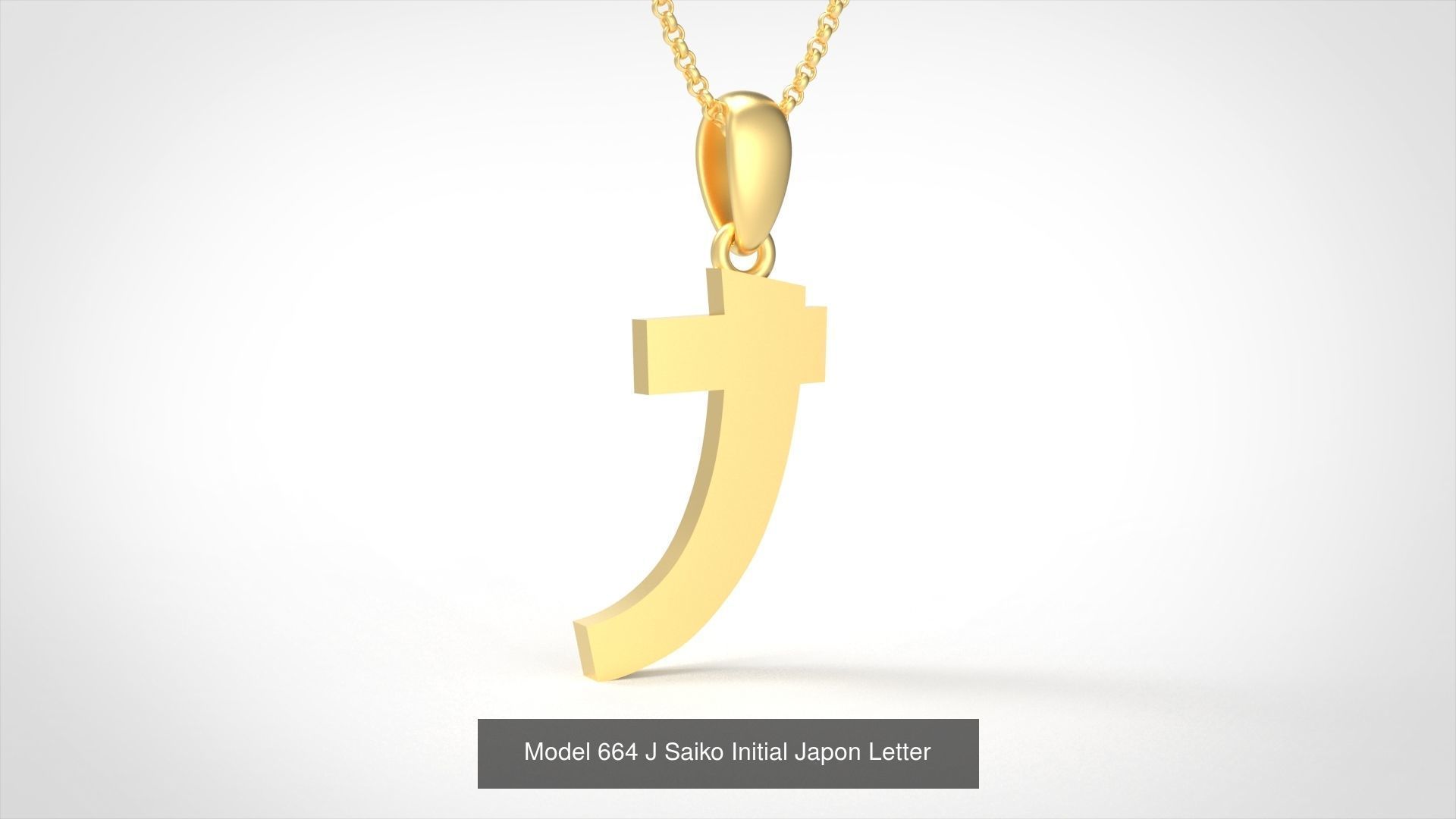 All Saiko Initial Japon Letter 3D Model Collection_12