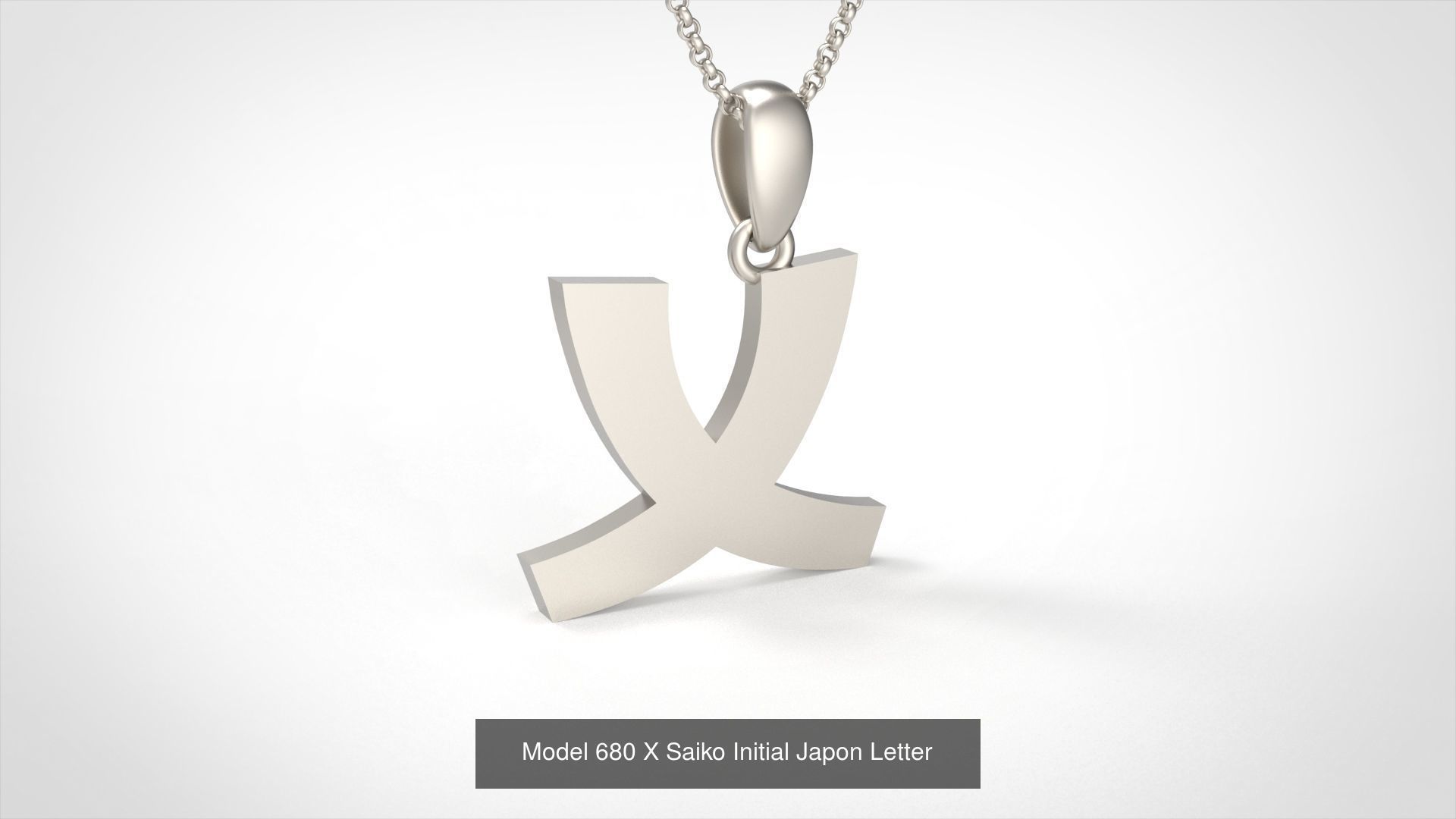 All Saiko Initial Japon Letter 3D Model Collection_28