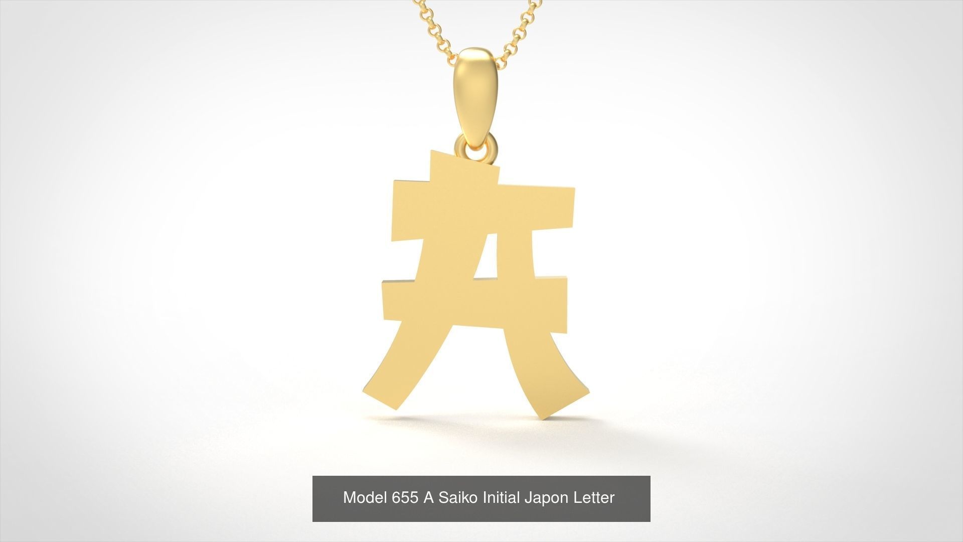 All Saiko Initial Japon Letter 3D Model Collection_3