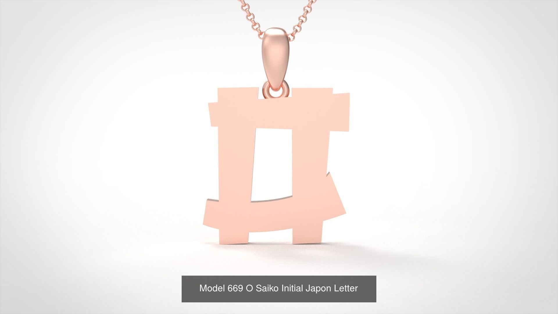 All Saiko Initial Japon Letter 3D Model Collection_17