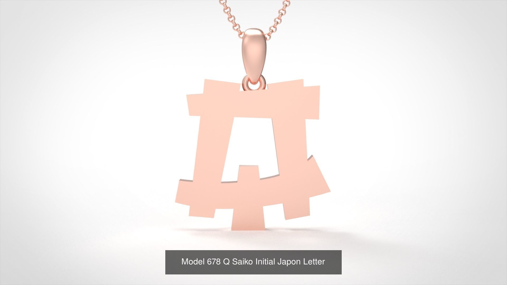 All Saiko Initial Japon Letter 3D Model Collection_26