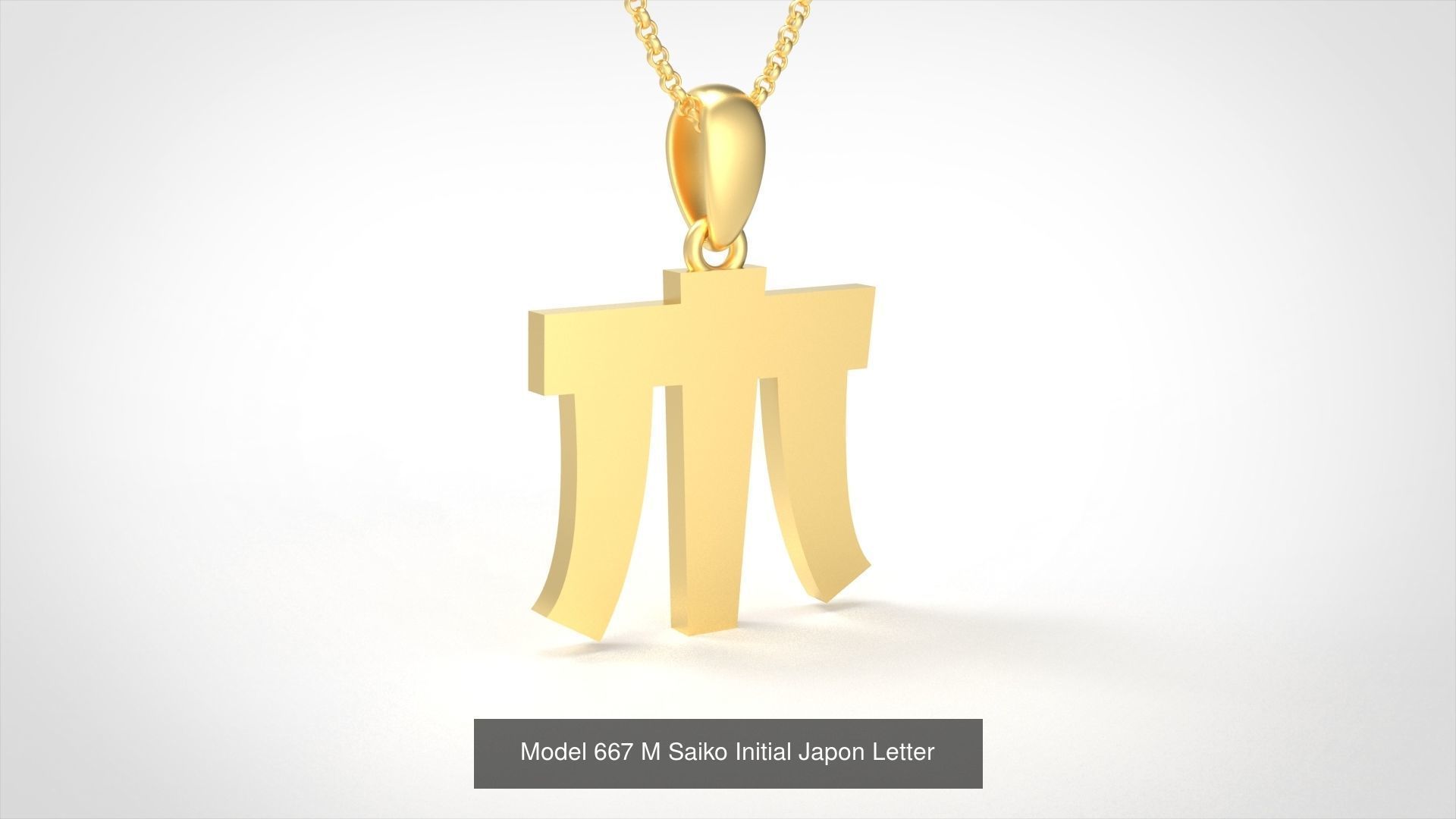 All Saiko Initial Japon Letter 3D Model Collection_15