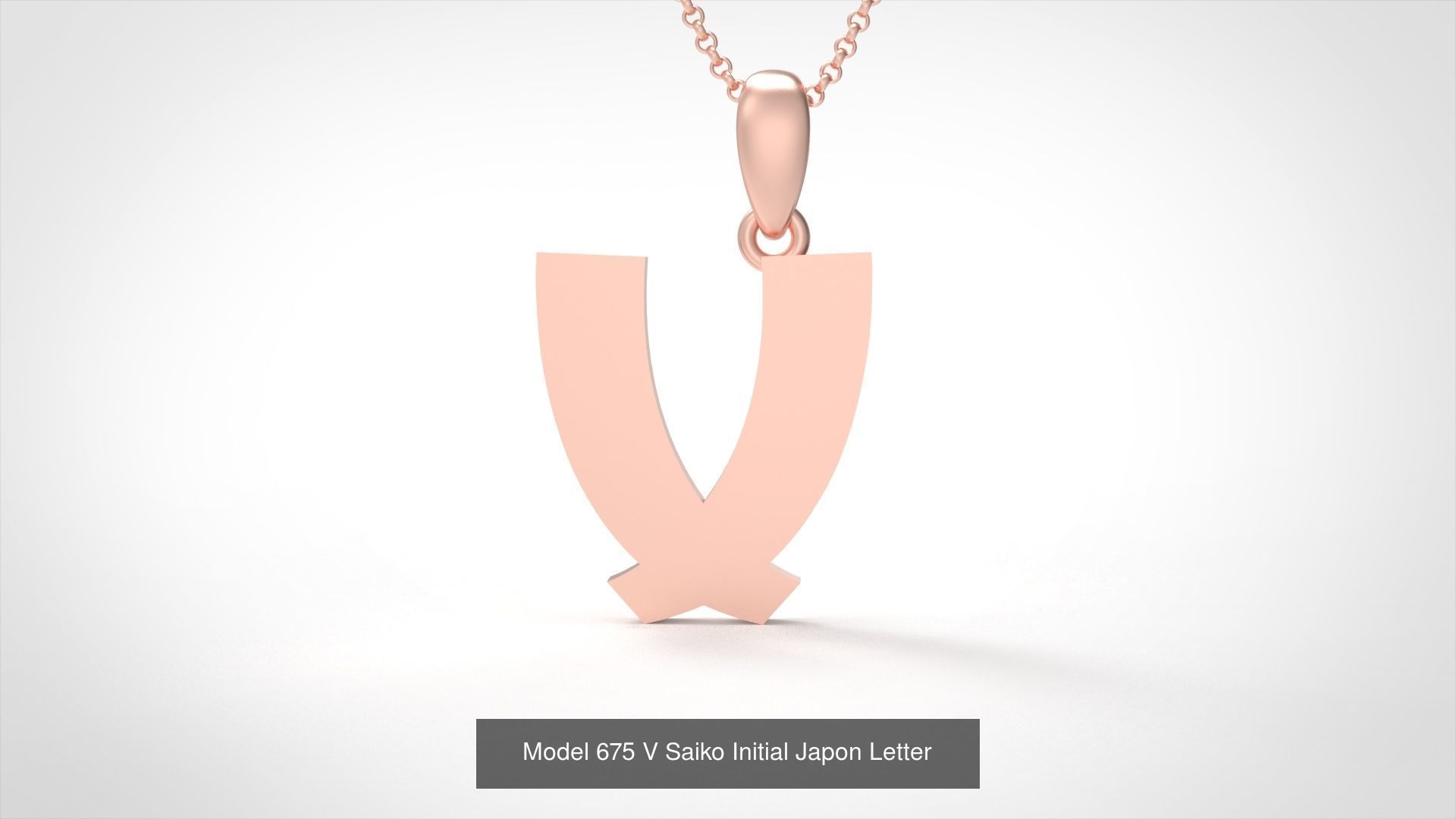 All Saiko Initial Japon Letter 3D Model Collection_23