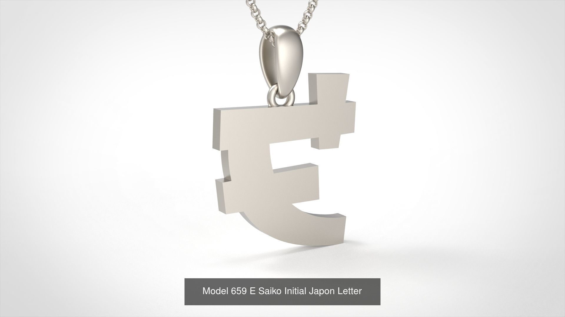 All Saiko Initial Japon Letter 3D Model Collection_7
