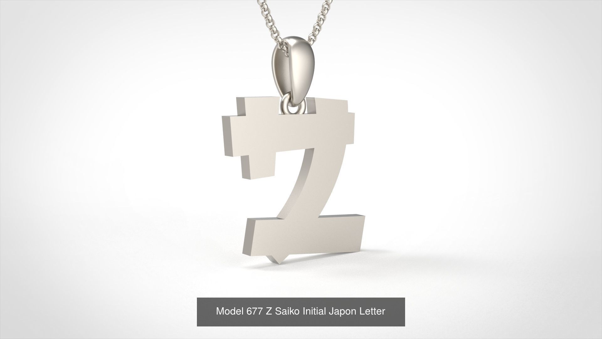 All Saiko Initial Japon Letter 3D Model Collection_25