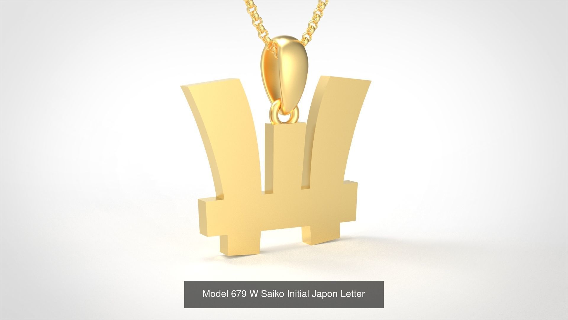 All Saiko Initial Japon Letter 3D Model Collection_27