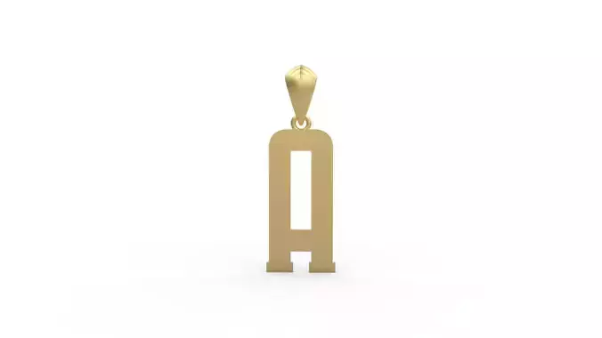 Initial Letters Pendant Amsterdam Signature Duo H 3D print model