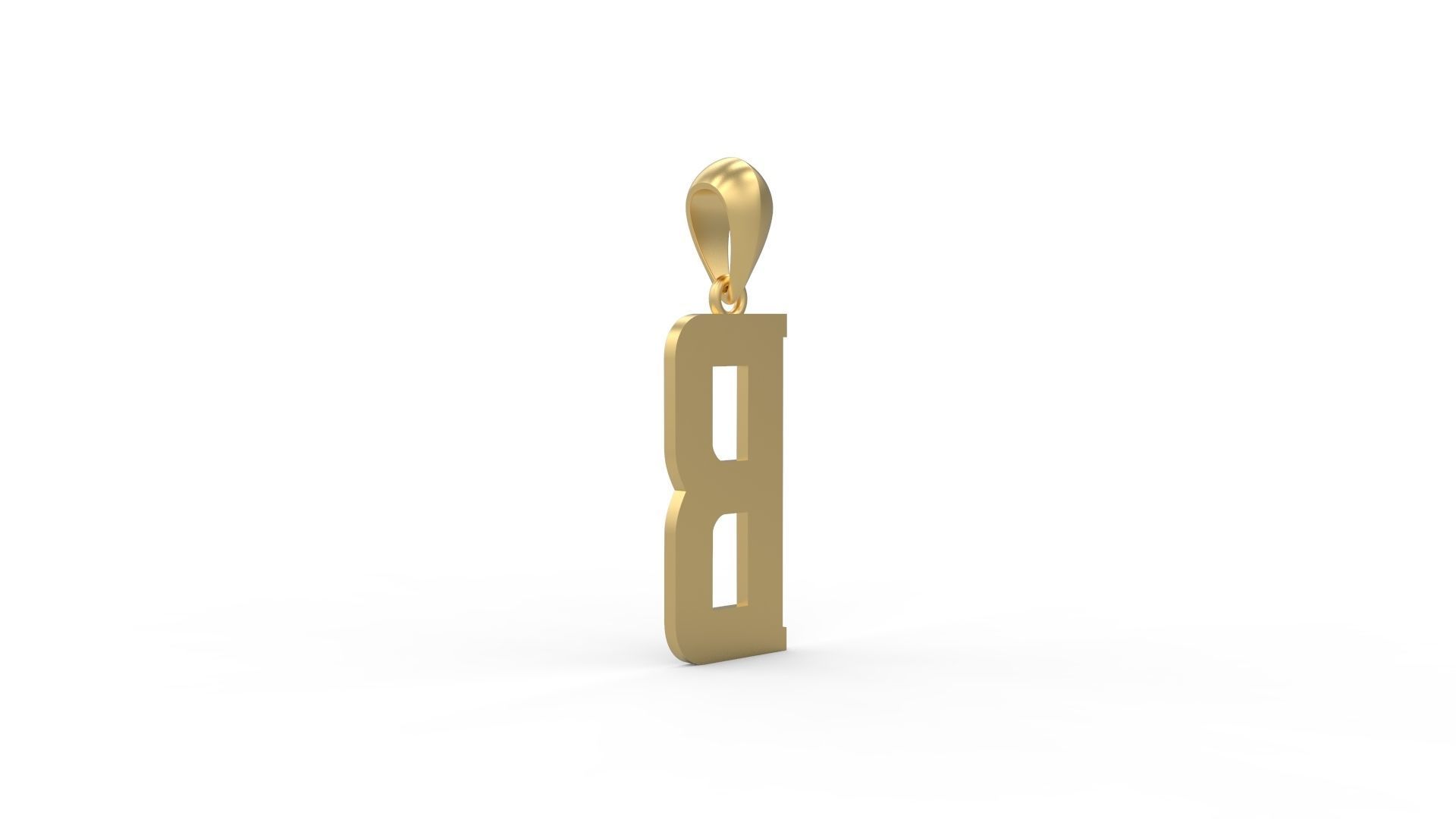 Initial Letters Pendant Amsterdam Signature Duo B 3D print model_3