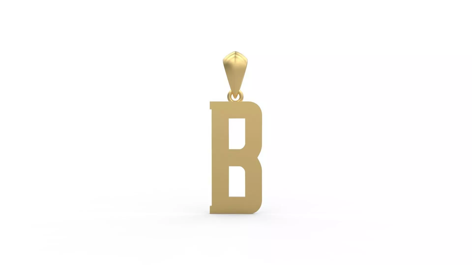 Initial Letters Pendant Amsterdam Signature Duo B 3D print model_0
