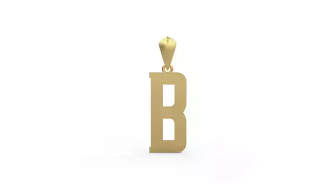 Initial Letters Pendant Amsterdam Signature Duo B 3D print model