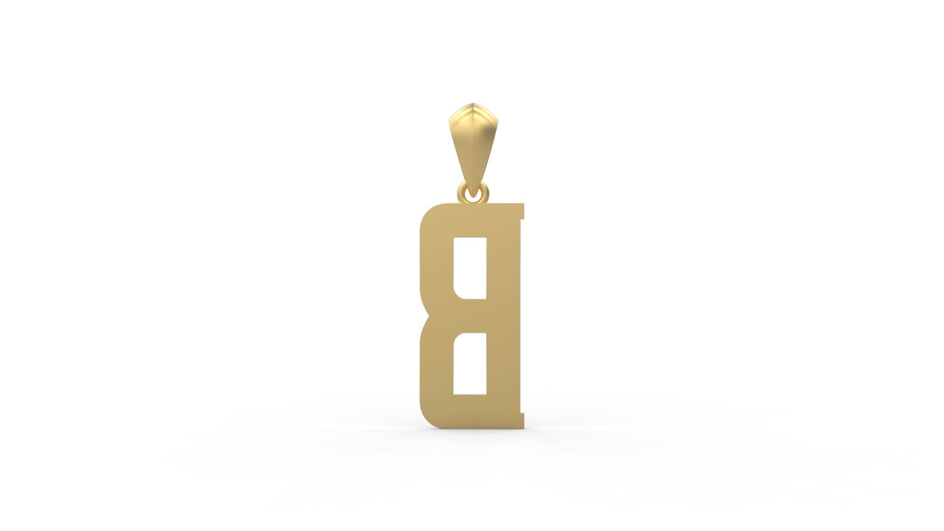 Initial Letters Pendant Amsterdam Signature Duo B 3D print model_4