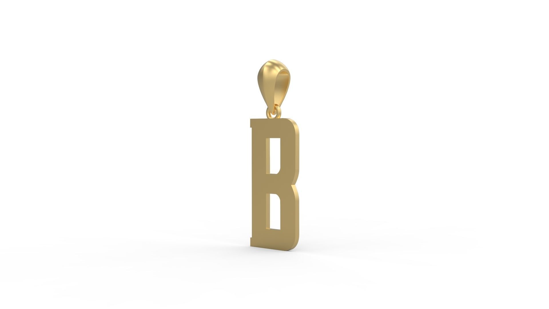 Initial Letters Pendant Amsterdam Signature Duo B 3D print model_1