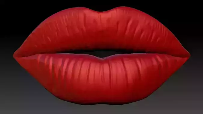 LIPS PUCKER DETAILED 3D print model