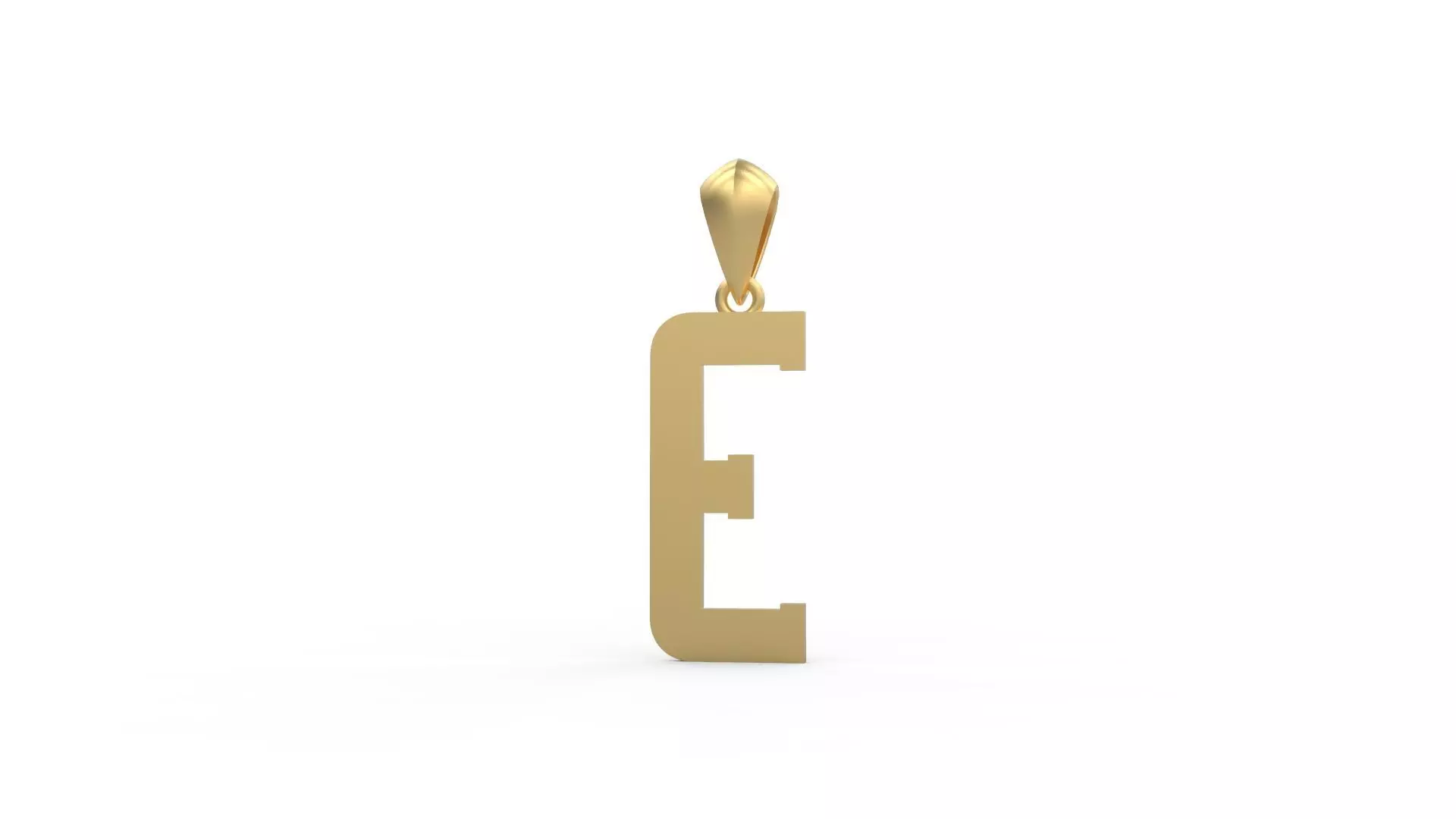 Initial Letters Pendant Amsterdam Signature Duo E 3D print model_0