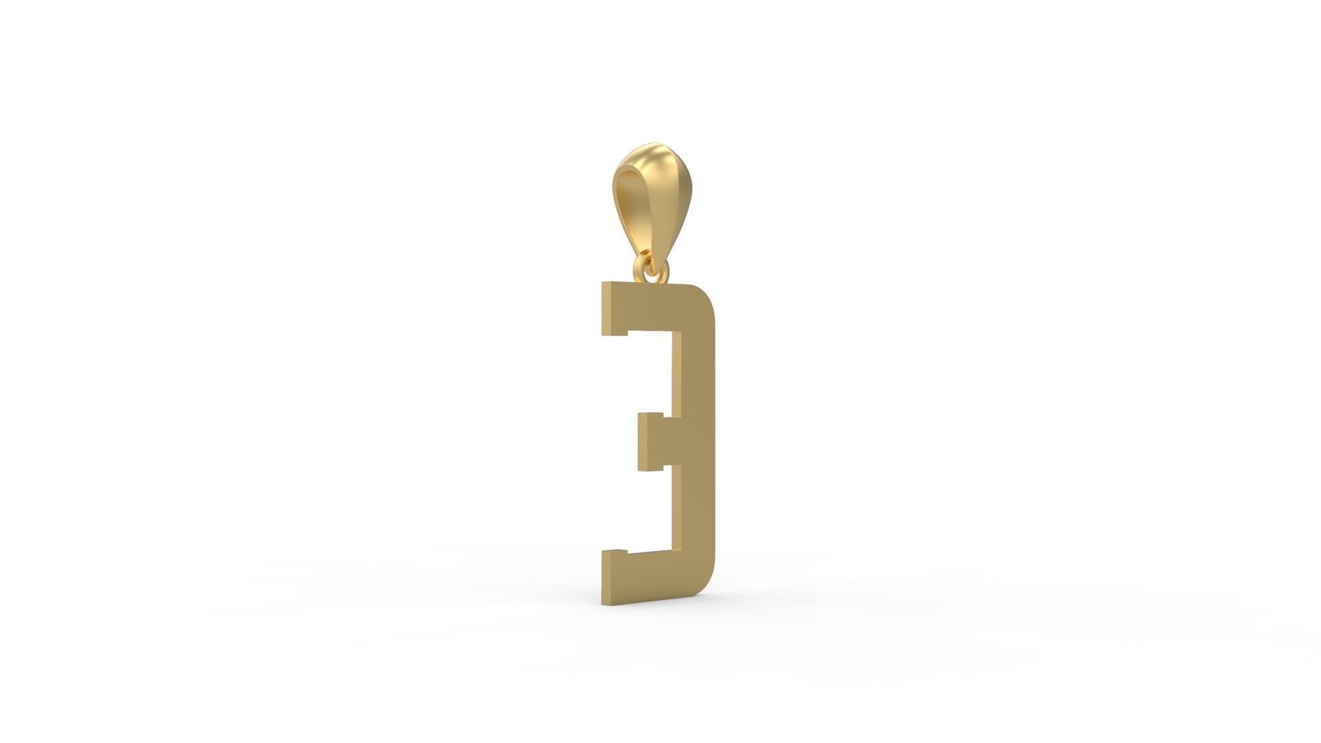 Initial Letters Pendant Amsterdam Signature Duo E 3D print model_3