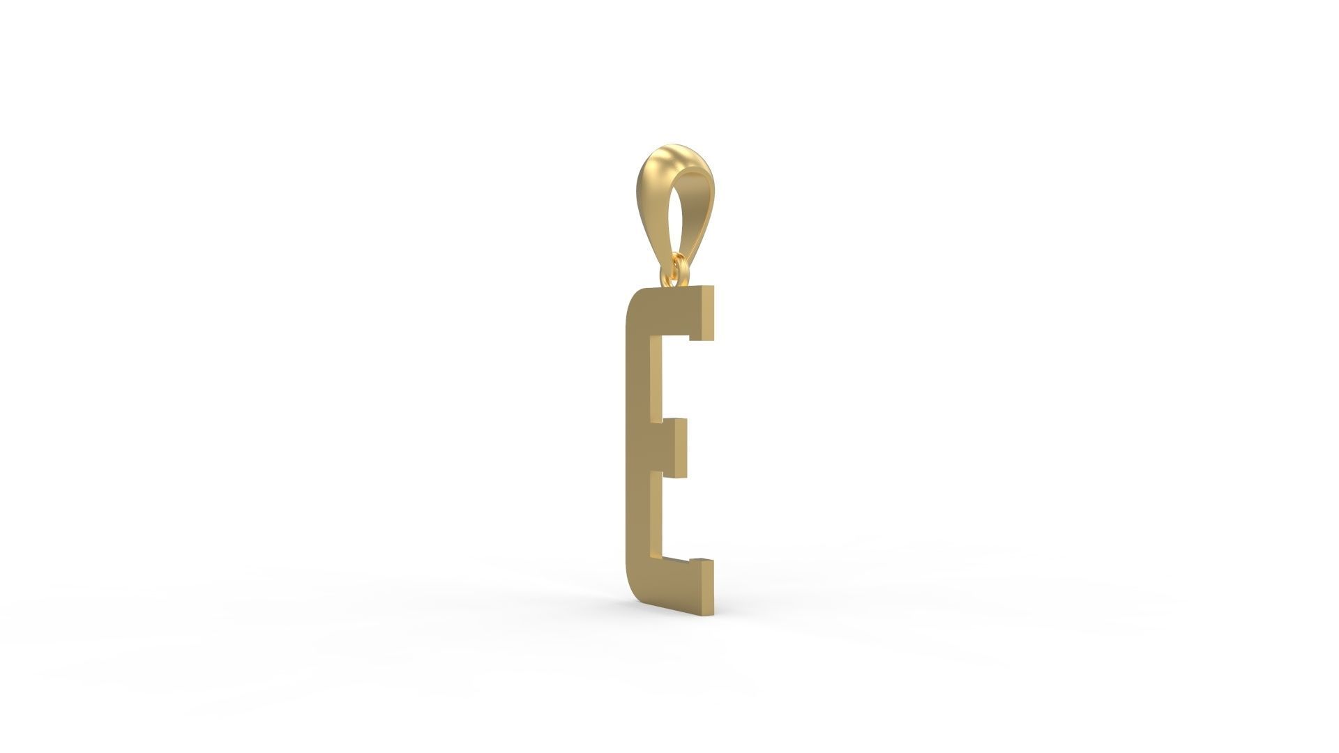 Initial Letters Pendant Amsterdam Signature Duo E 3D print model_1