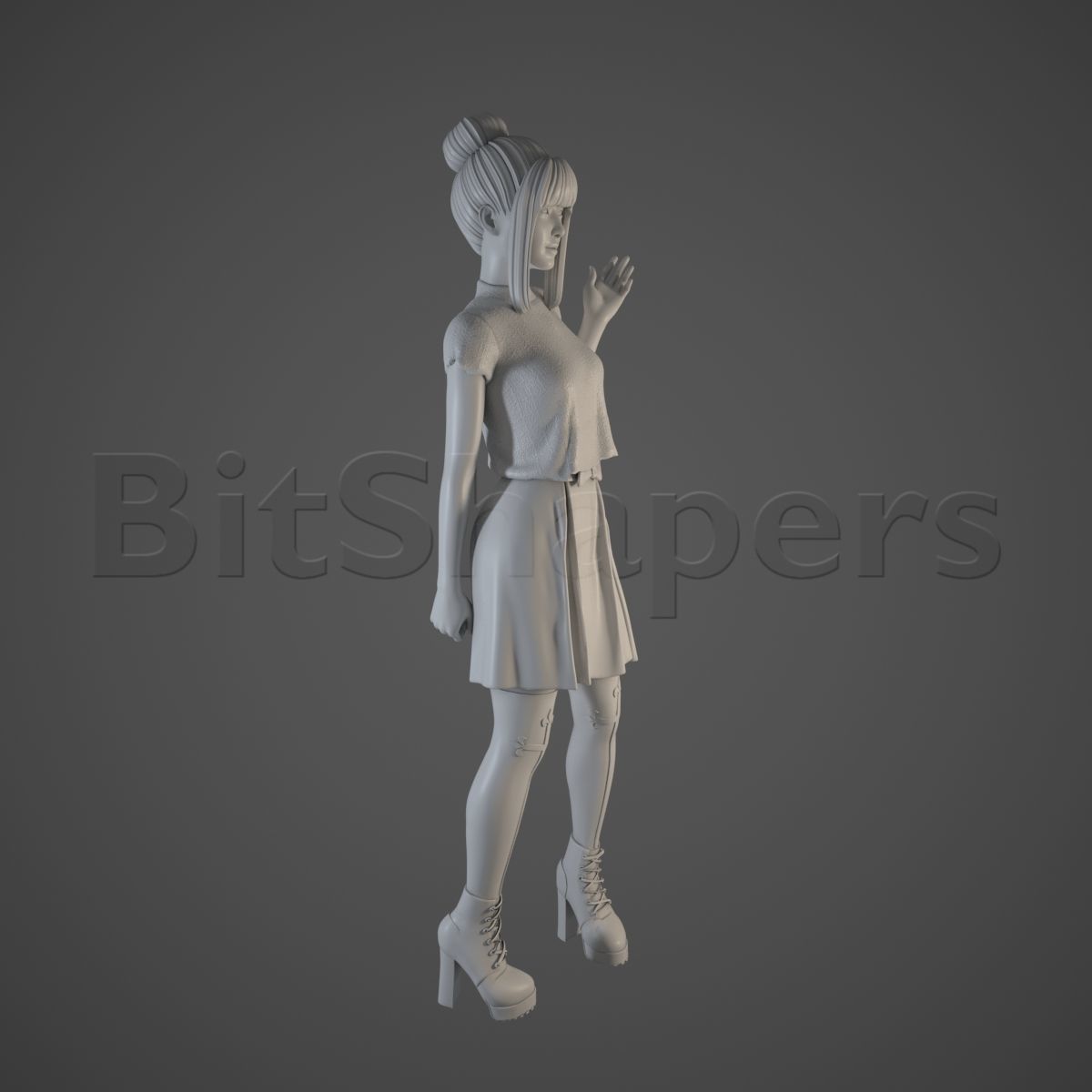 Fumiko - Character series 3D print model_1