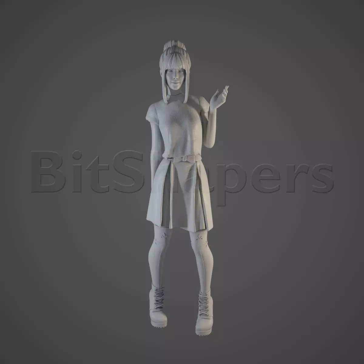 Fumiko - Character series 3D print model_0