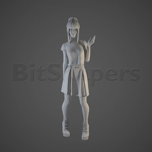 Fumiko - Character series 3D print model