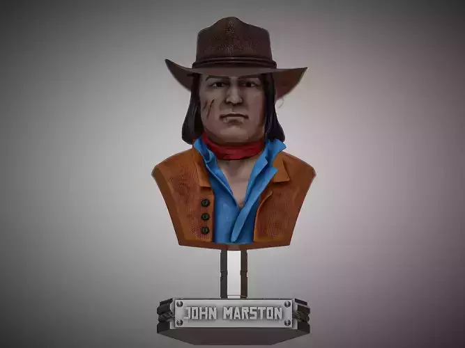 JOHN MARSTON Statue from Red Dead Redemption 2