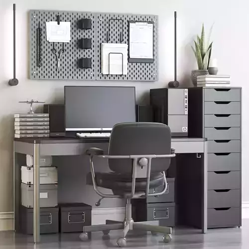 Office workplace 99 3D model