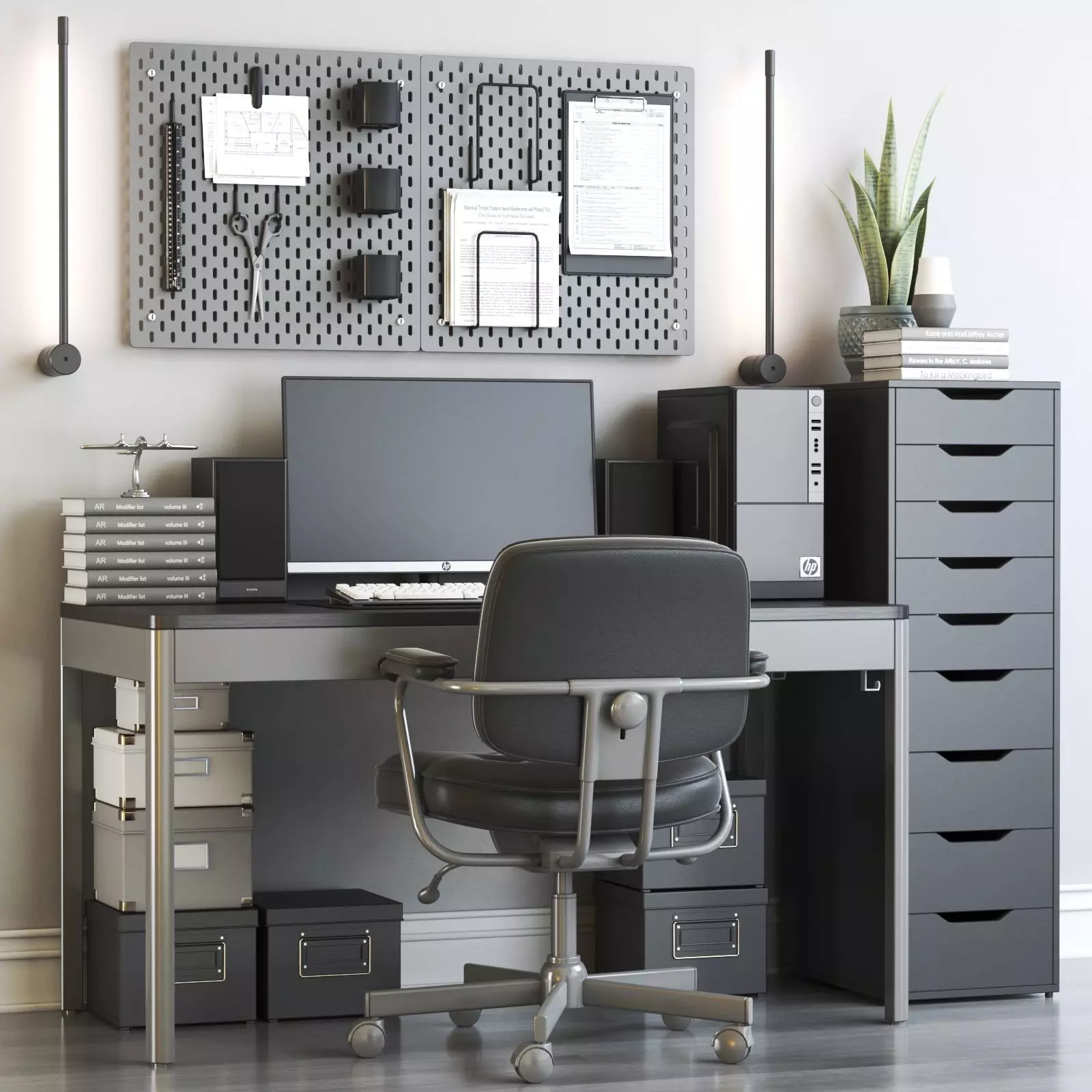Office workplace 99 3D model